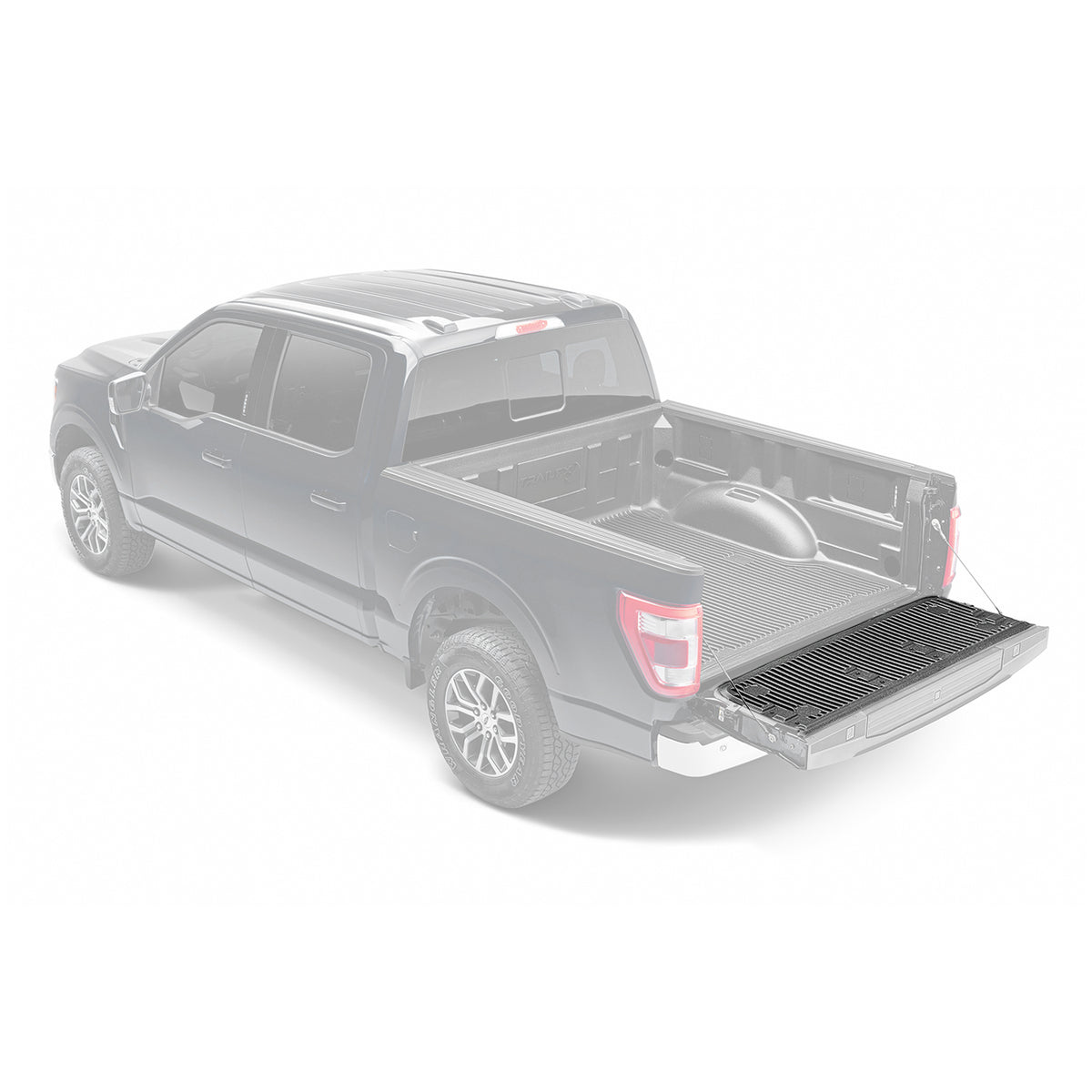TrailFX Tailgate Liner For Dodge, Ram Trucks - Covers Tailgate Lip, Black, High Density Polyethylene (RD06TGNR)