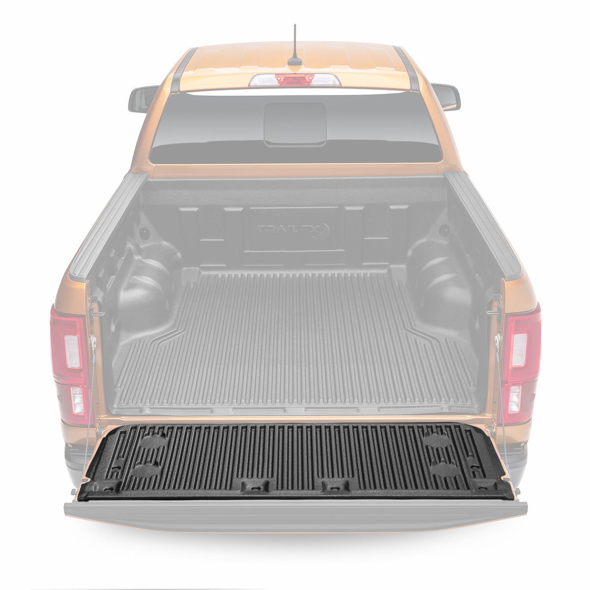 TrailFX Tailgate Liner For Ford Ranger - Covers Tailgate Lip, Black, High Density Polyethylene (RFR19TG)