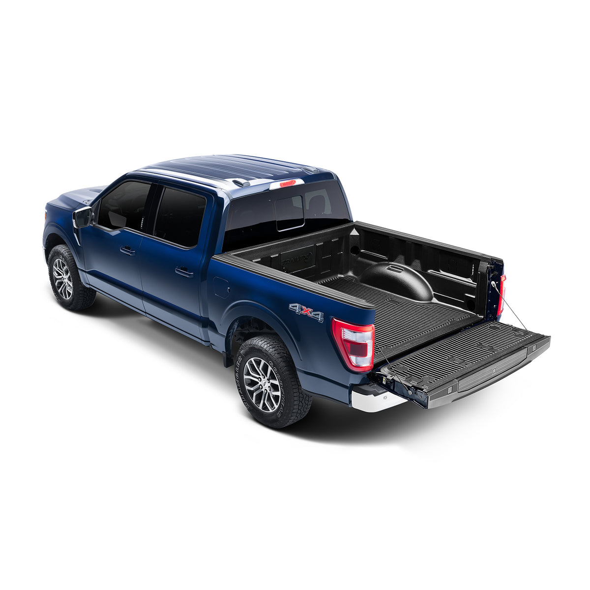 TrailFX Truck Bed Liner For Toyota Hilux - Under Rail, High-Density Polyethylene, With Tailgate Liner (THR5U16X)