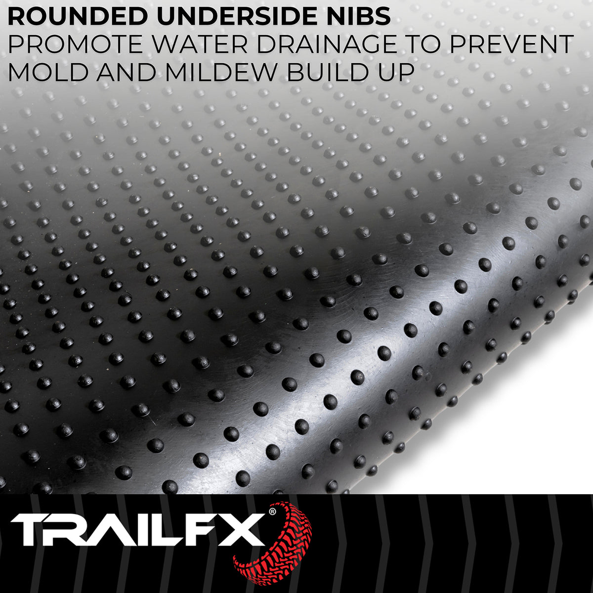 TrailFX Truck Bed Mat For Toyota Tacoma - Drop-In, Without Raised Edges, Textured Pebble Surface (703N)