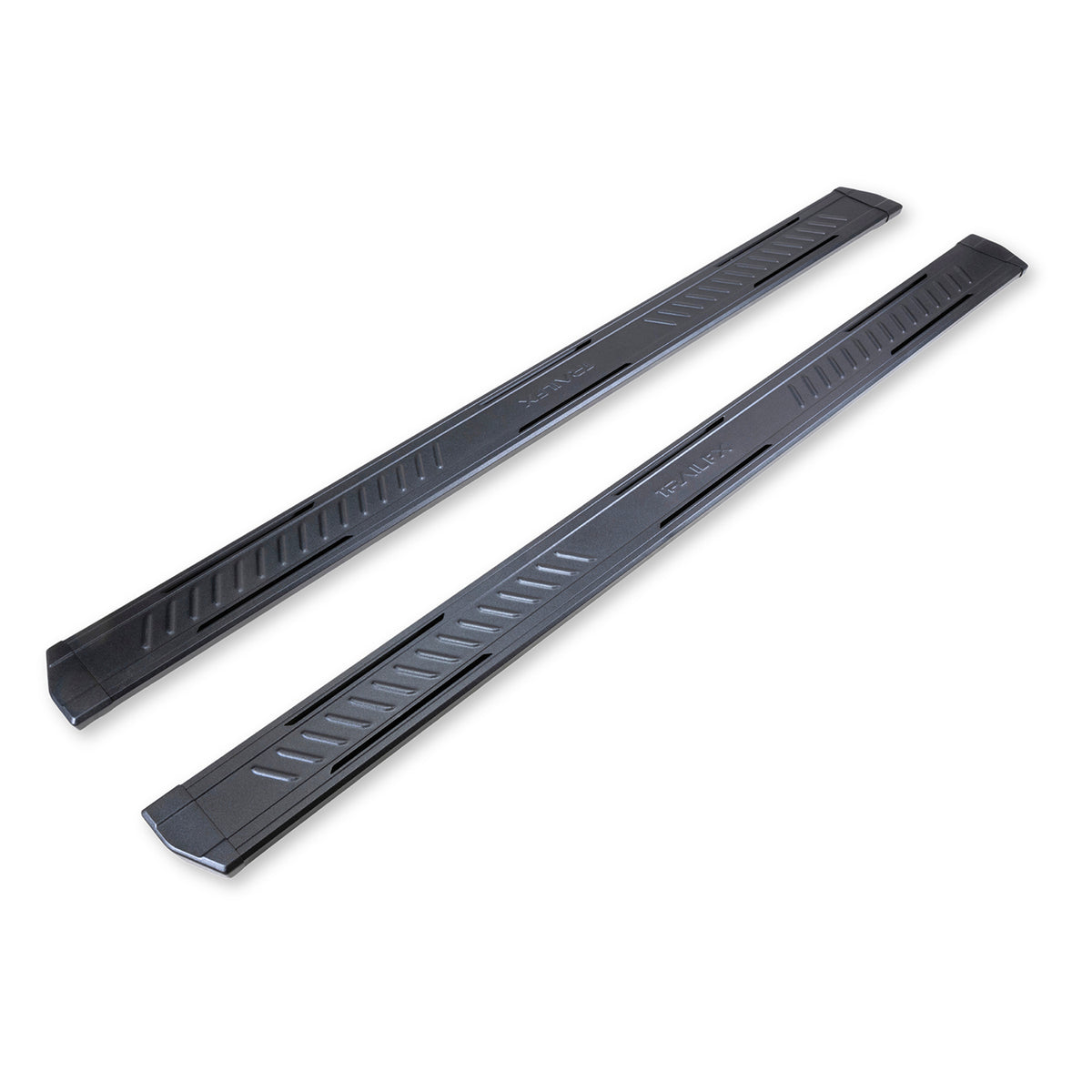 TrailFX Running Board For Chevrolet, GMC Trucks - With 6-1/2 Inch Wide Step Area, With Welded End Caps/ (AL6004B)