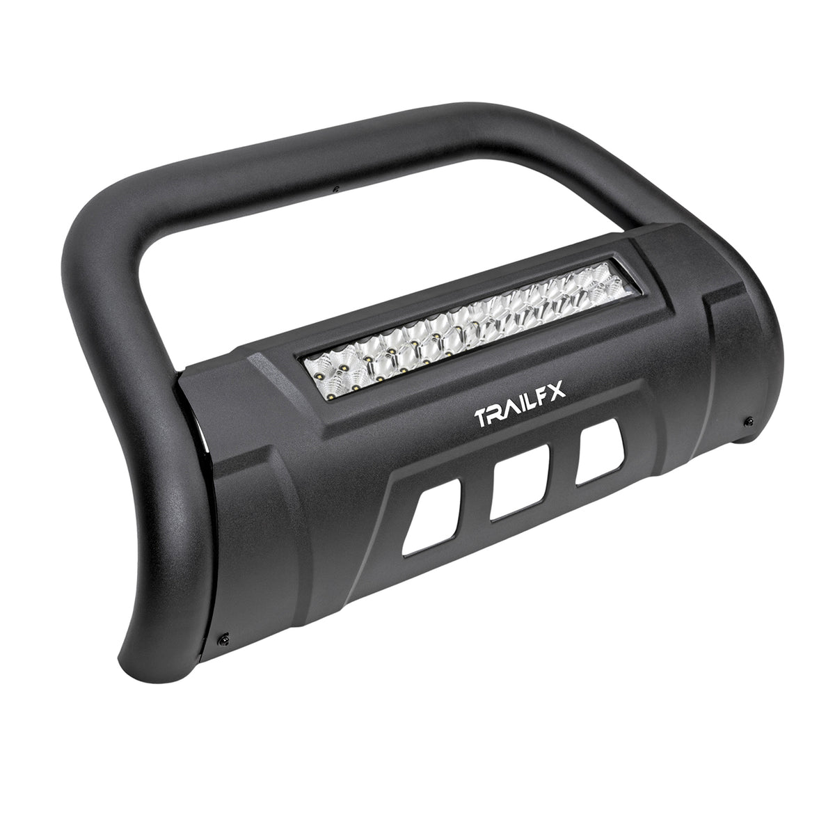 TrailFX Bull Bar For Toyota Tundra - 3-1/2 Inch Diameter, With Skid Plate, With 20 Inch Double (B1614TKIT)