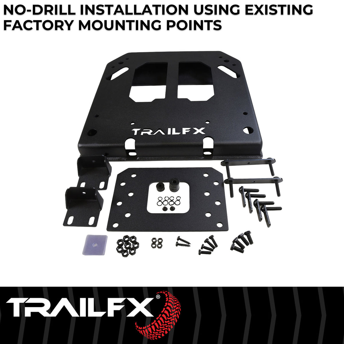 TrailFX Spare Tire Carrier Spacer For Ford Bronco - Used With Factory Spacer Tire Carrier, 35 Inch Maximum Tire (BR009T)