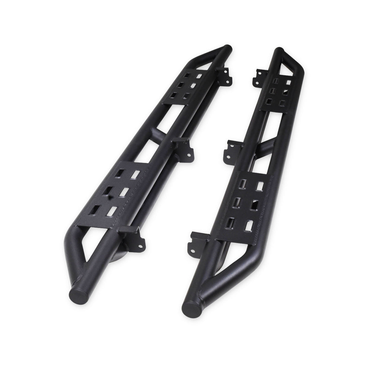 TrailFX Rocker Panel Guard For Ford Bronco - Round Tube, With Two Step Area Per Bar (BR011T)