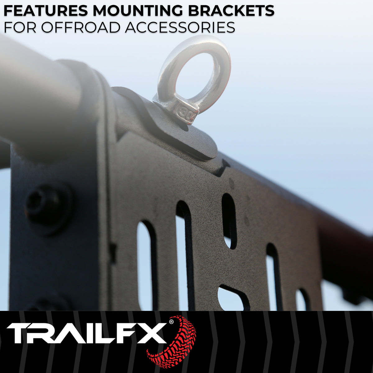 TrailFX Roof Rack For Ford Bronco - 300 Pound Dynamic Capacity, 600 Pound Static Capacity (BR015T)