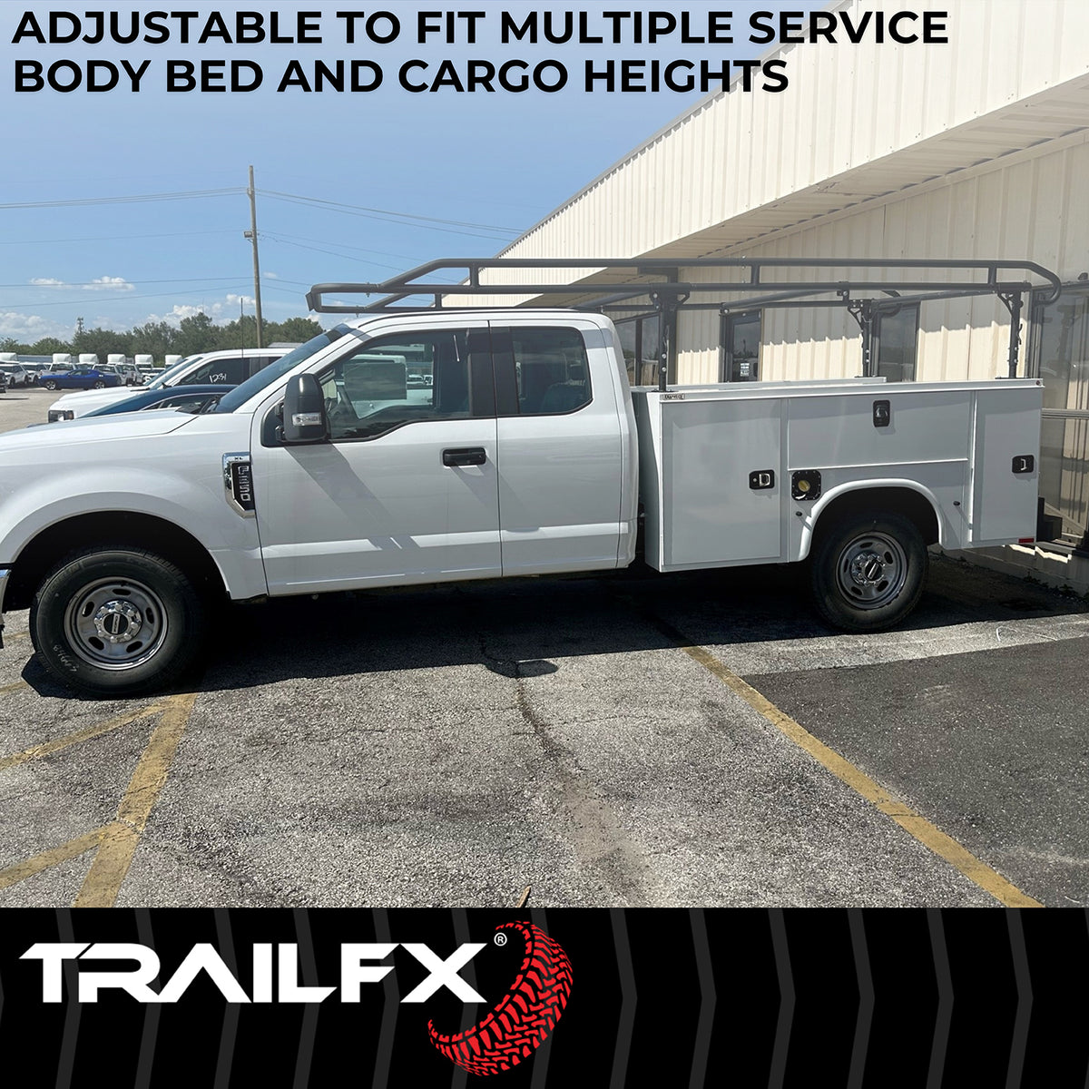 TrailFX Ladder Rack - 1000 Pound Capacity, Multi-Fit (FCLR008B)