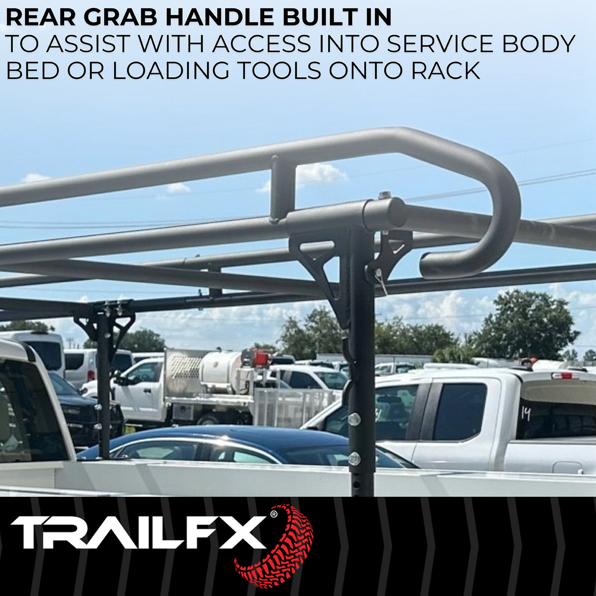 TrailFX Ladder Rack - 1000 Pound Capacity, Multi-Fit (FCLR008B)