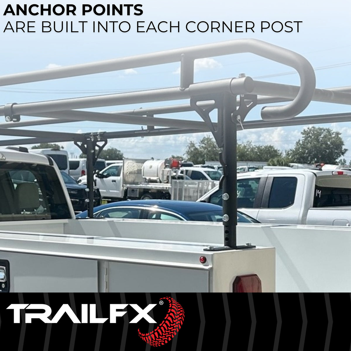 TrailFX Ladder Rack - 1000 Pound Capacity, Multi-Fit (FCLR008B)