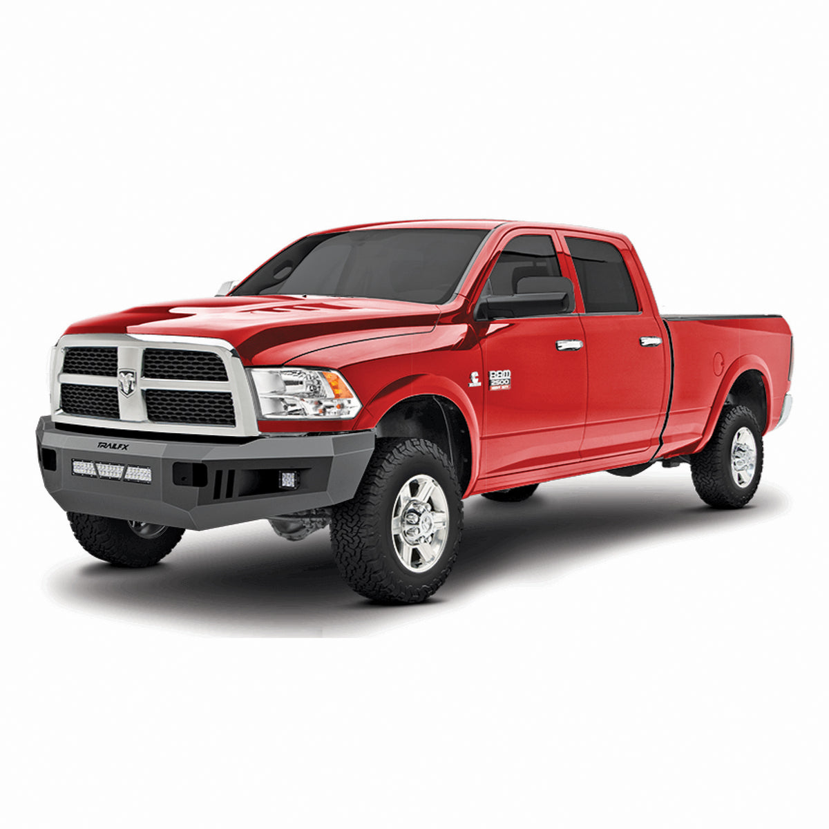 TrailFX Bumper For Dodge Ram 2500, Ram 2500, Ram 3500 - One Piece Design Direct Fit Mounting Hardware Included W/O (FHDNW002TI)