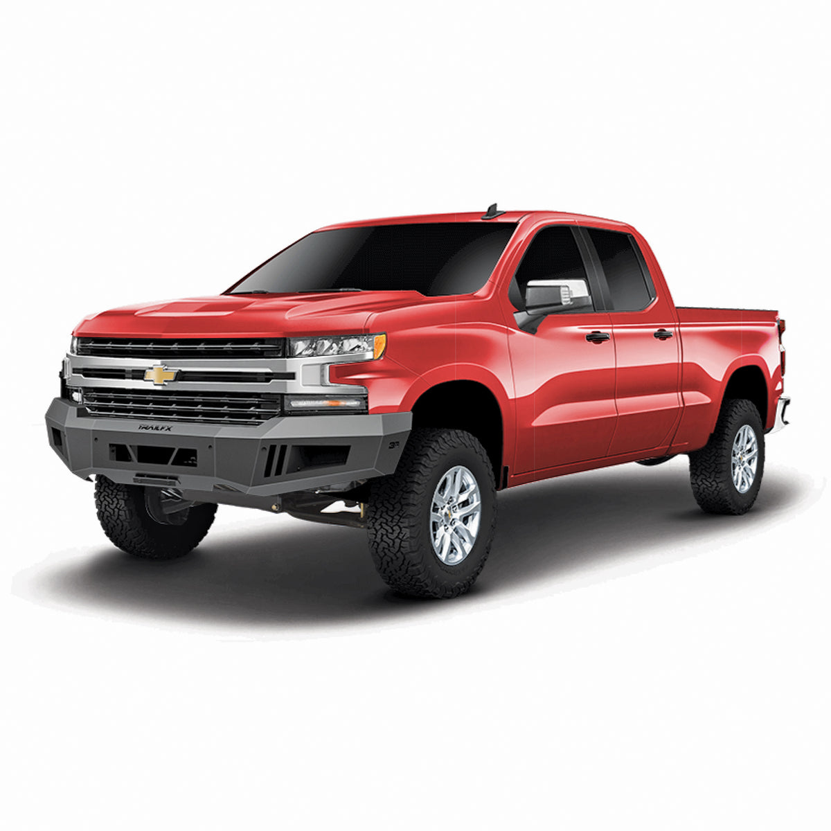 TrailFX Bumper For Chevrolet Silverado 1500 - Mounting Hardware Included, Without Grille Guard, Without (FLDB011TI)