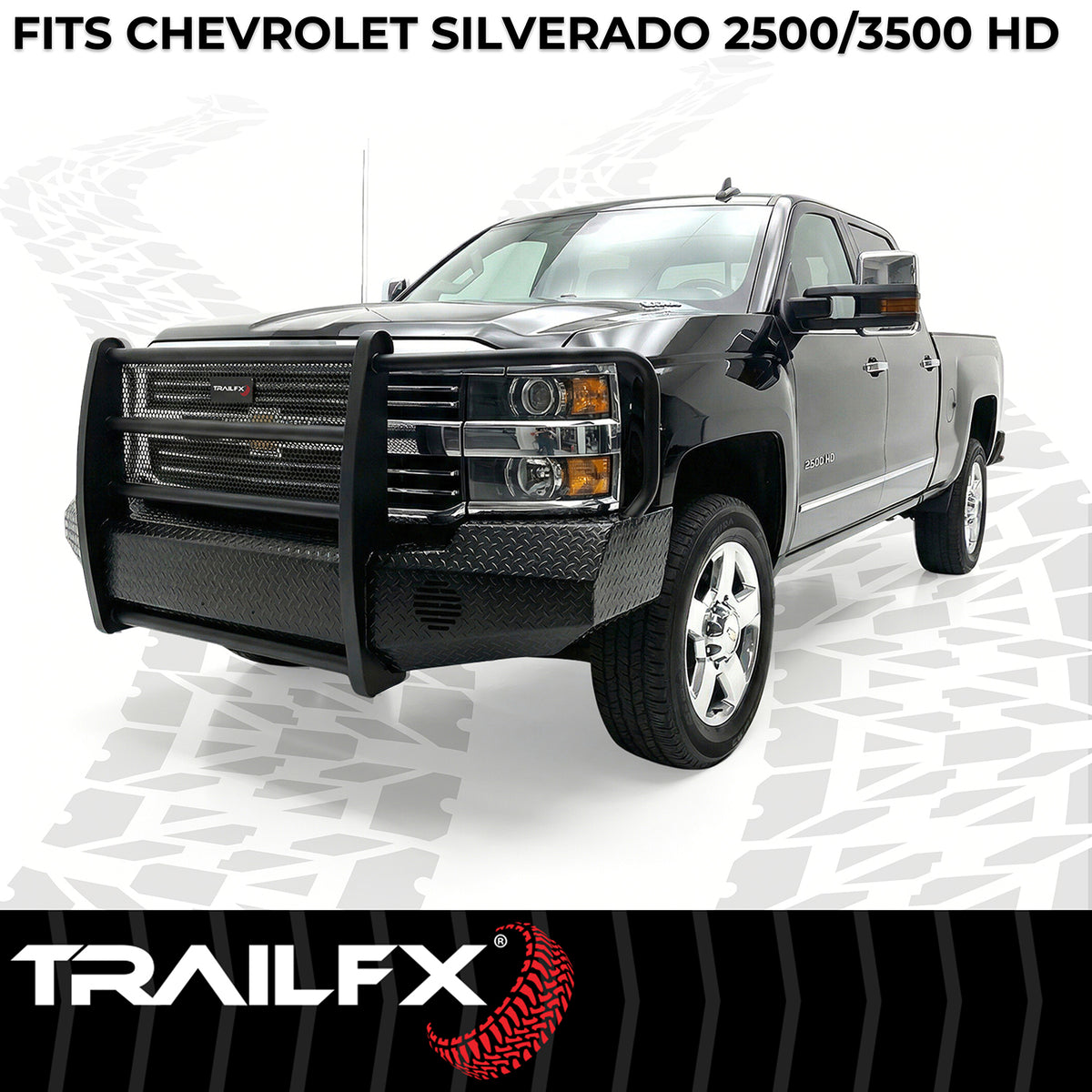 TrailFX Bumper For Chevrolet Silverado 2500 HD, Chevrolet Silverado 3500 HD - One Piece Design, Direct Fit, Use Original/ Factory (FX3005A)