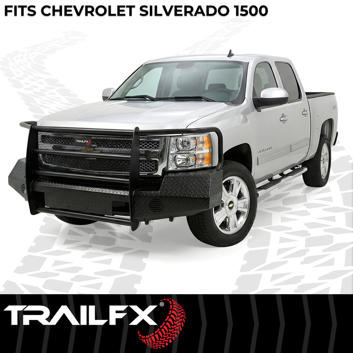 TrailFX Bumper For Chevrolet Silverado 1500 - One Piece Design, Direct Fit, Use Original/ Factory (FX3007A)