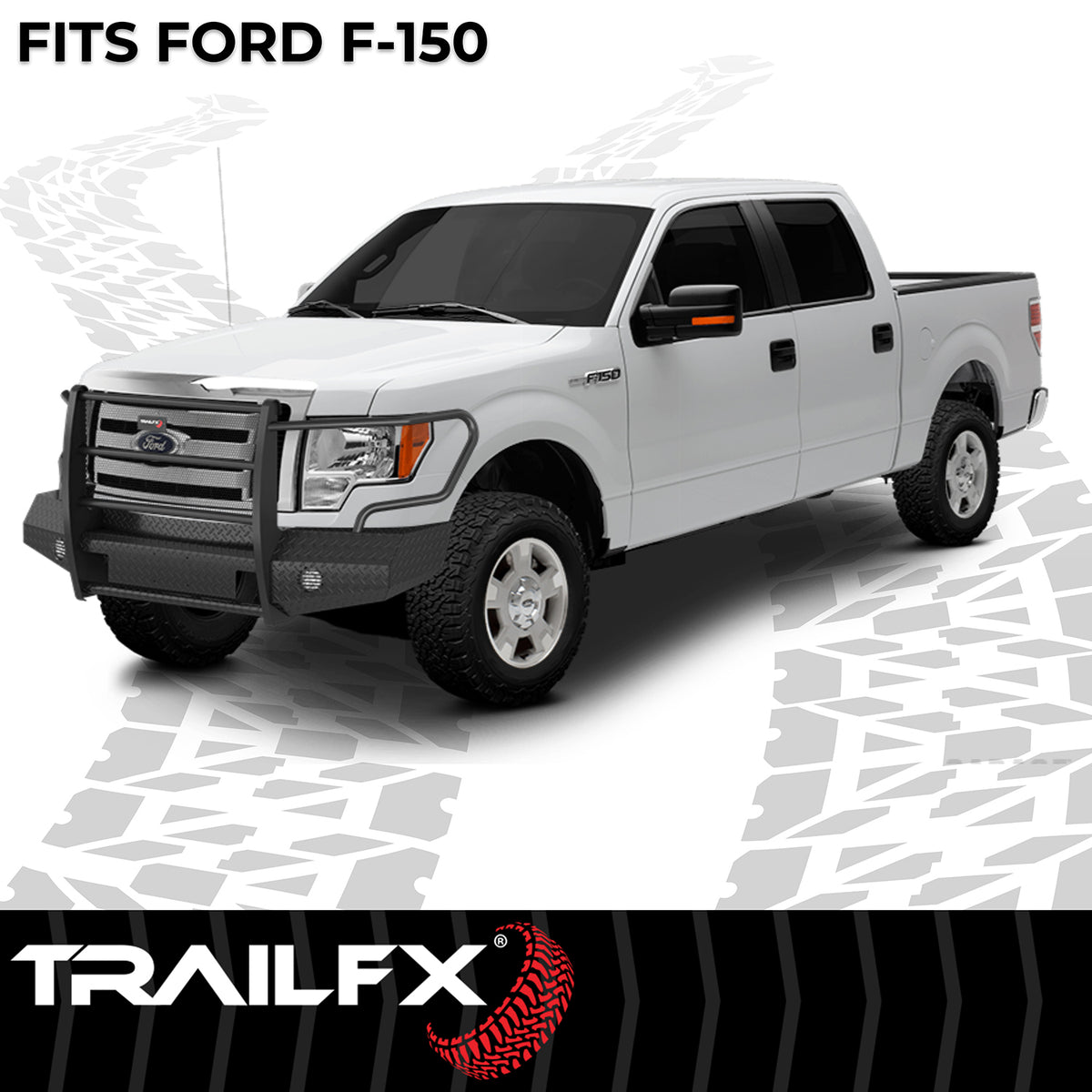 TrailFX Bumper For Ford F-150 - One Piece Design, Direct Fit, Use Original/ Factory (FX3013A)