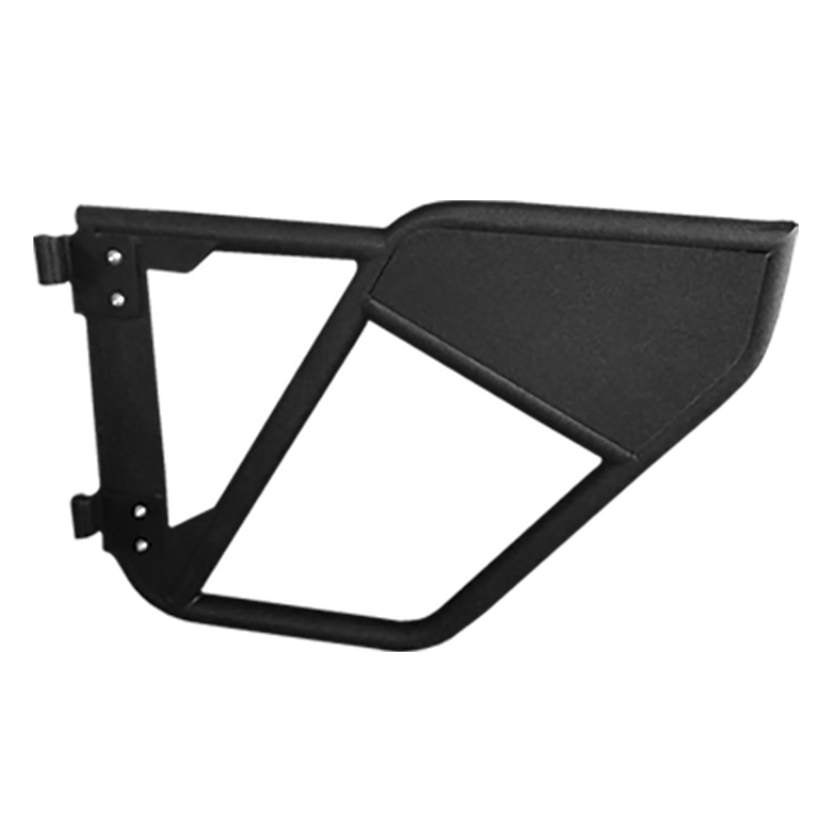 TrailFX Door For Jeep Wrangler, Jeep Wrangler JK - Tubular Full Door Textured Powder Coated Black Steel Set Of (J051RD)