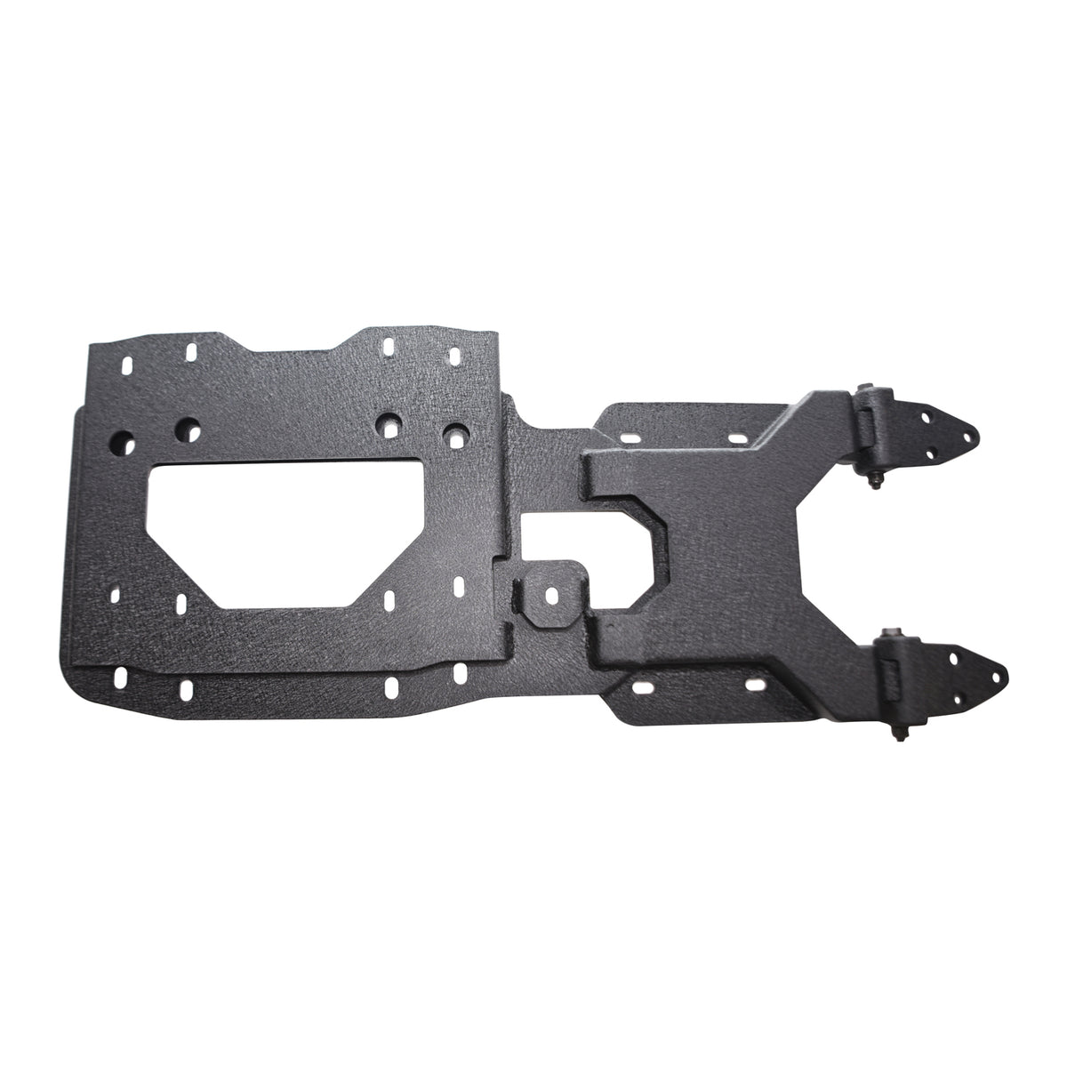 TrailFX Spare Tire Carrier For Jeep Wrangler - Black textured powder coated steel construction. Tailgate (JL011T)