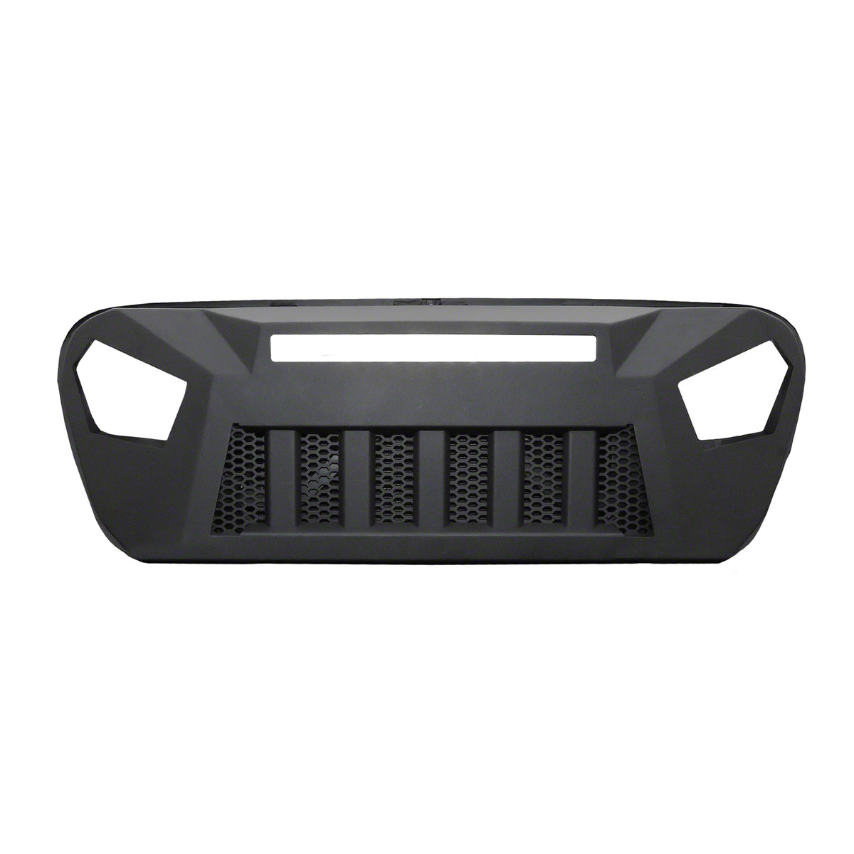 TrailFX Grille For Jeep Wrangler - Replacement, 1 Piece, With LED Light Bar Cutout (JL09T)