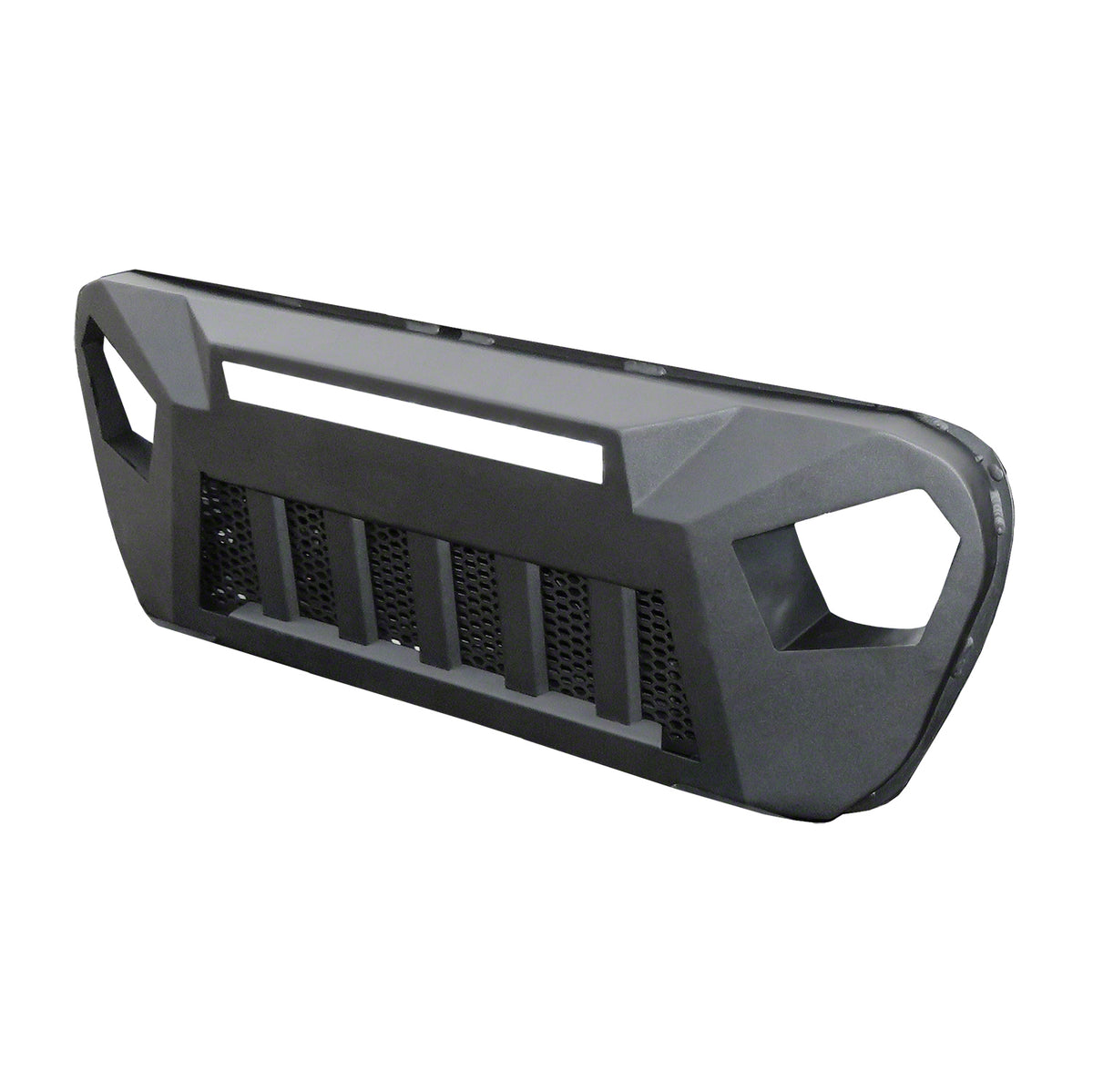 TrailFX Grille For Jeep Wrangler - Replacement, 1 Piece, With LED Light Bar Cutout (JL09T)