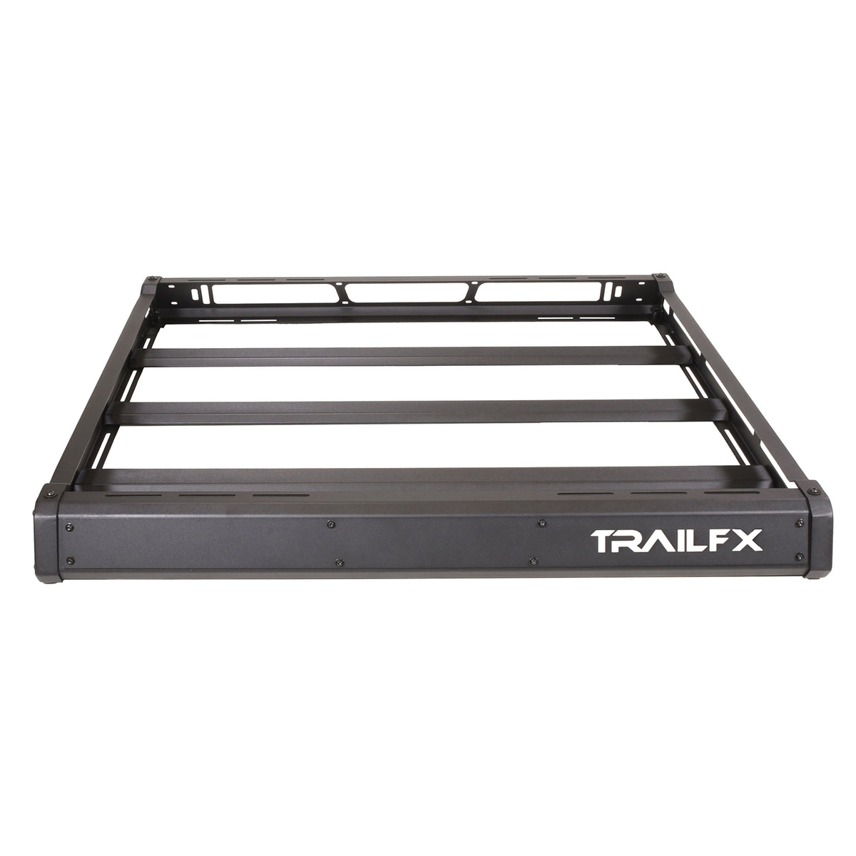 TrailFX Roof Rack For Jeep Gladiator, Jeep Wrangler - 49.8 Inch x 53 Inch, 150 Pound Capacity, Textured Black (JRB001T)