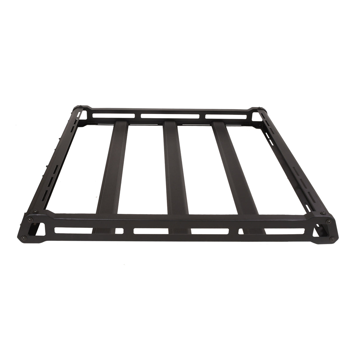 TrailFX Roof Rack For Jeep Gladiator, Jeep Wrangler - 49.8 Inch x 53 Inch, 150 Pound Capacity, Textured Black (JRB001T)