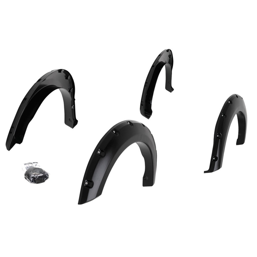 TrailFX Fender Flare For Ford F-150 - 2-3/4 Inch Front Tire Coverage, 3 Inch Rear Tire Coverage (PFFF3011T)