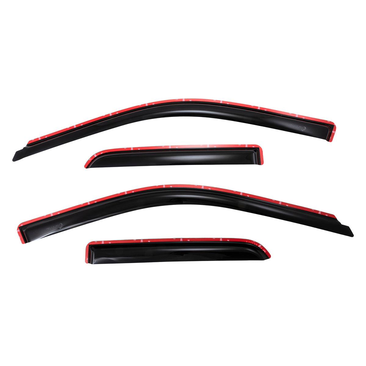 TrailFX Side Window Deflector For Dodge Ram 1500, Ram 1500, Ram 1500 Classic - In-Channel, Smoke, Acrylic, Set of 4 (4101IC)