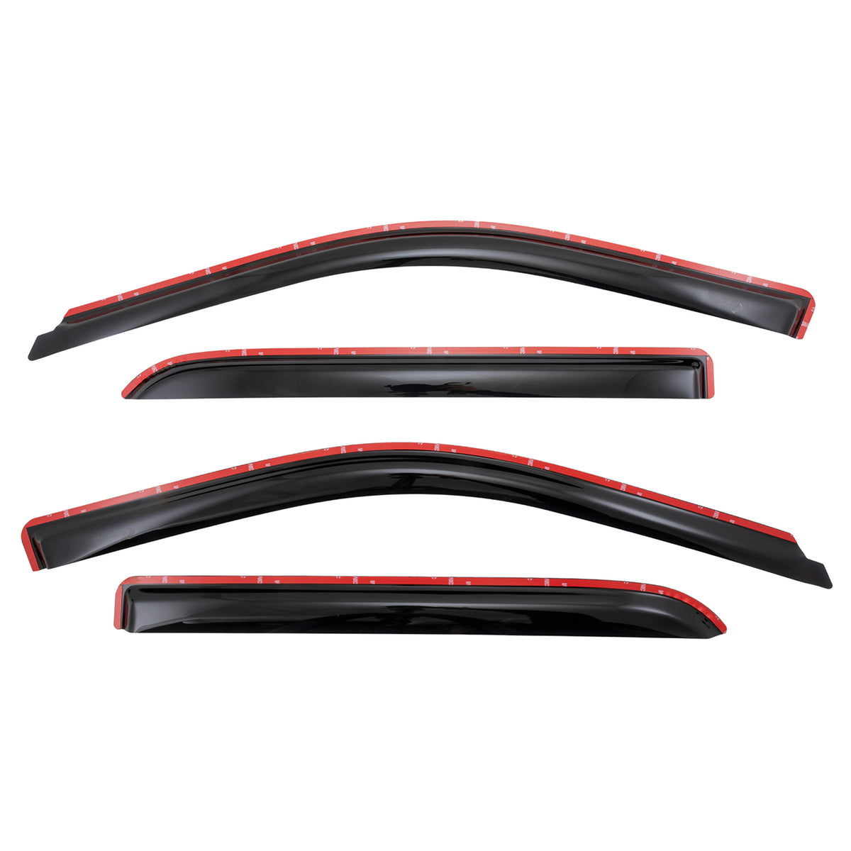 TrailFX Side Window Deflector For Dodge, Ram Trucks - In-Channel, Smoke, Acrylic, Set of 4 (4109IC)