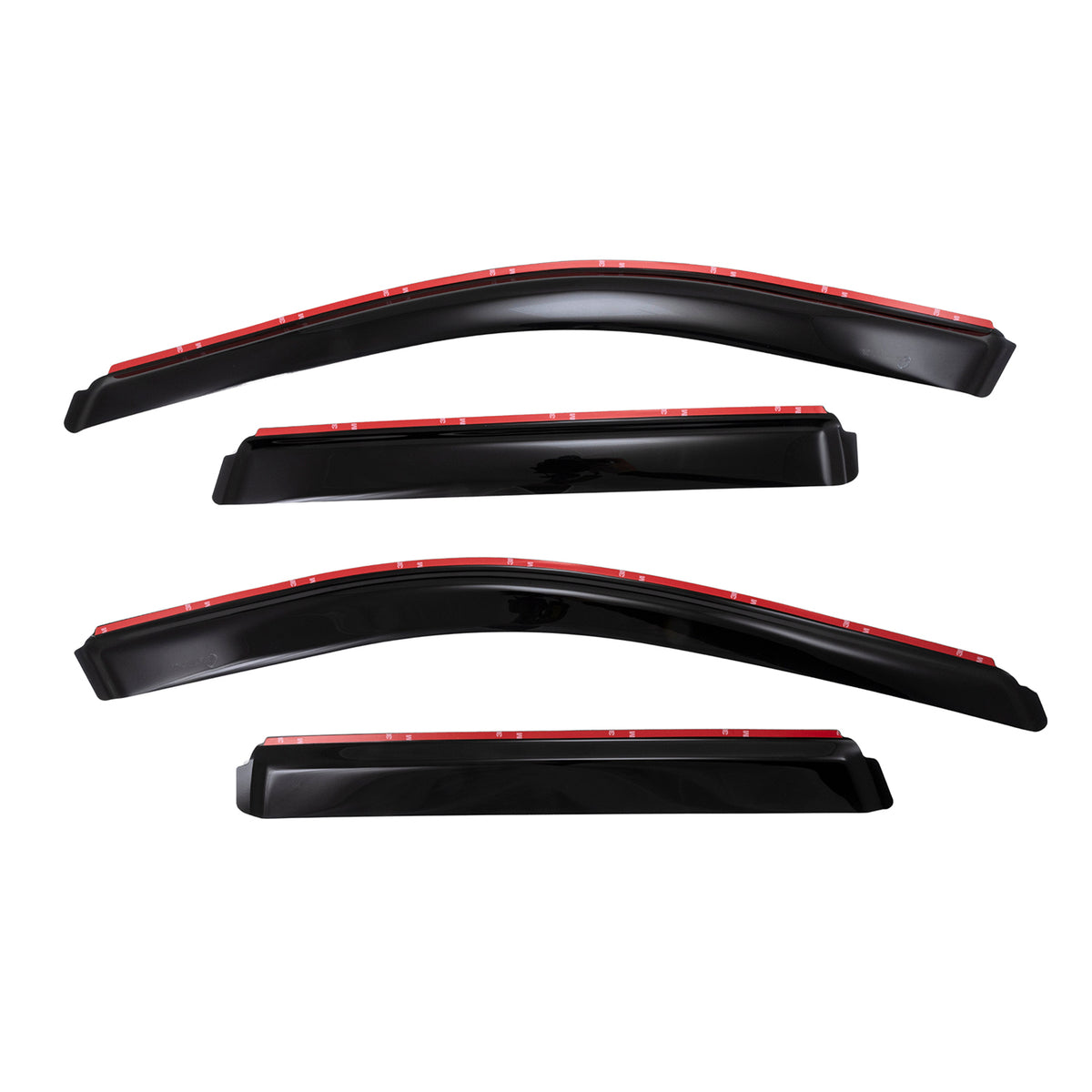 TrailFX Side Window Deflector For Jeep Grand Cherokee, Jeep Grand Cherokee WK - In-Channel, Smoke, Acrylic, Set of 4 (4252IC)