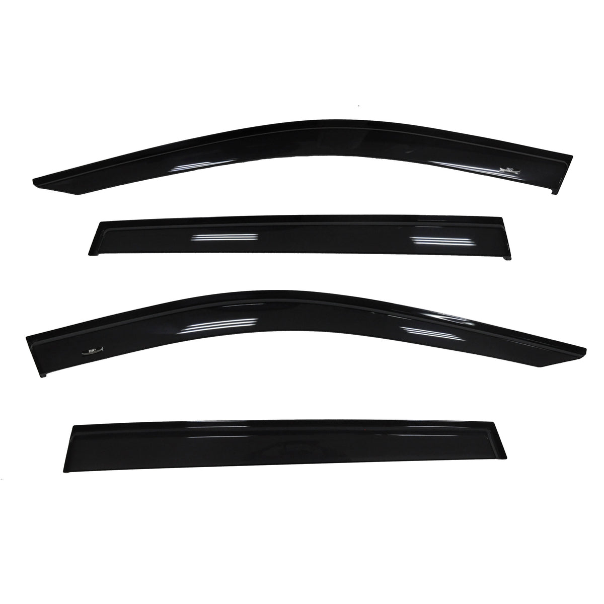 TrailFX Side Window Deflector For Toyota RAV4 - TrailFX Hood Protectors, Low Profile Mounting Hardware (4255H)
