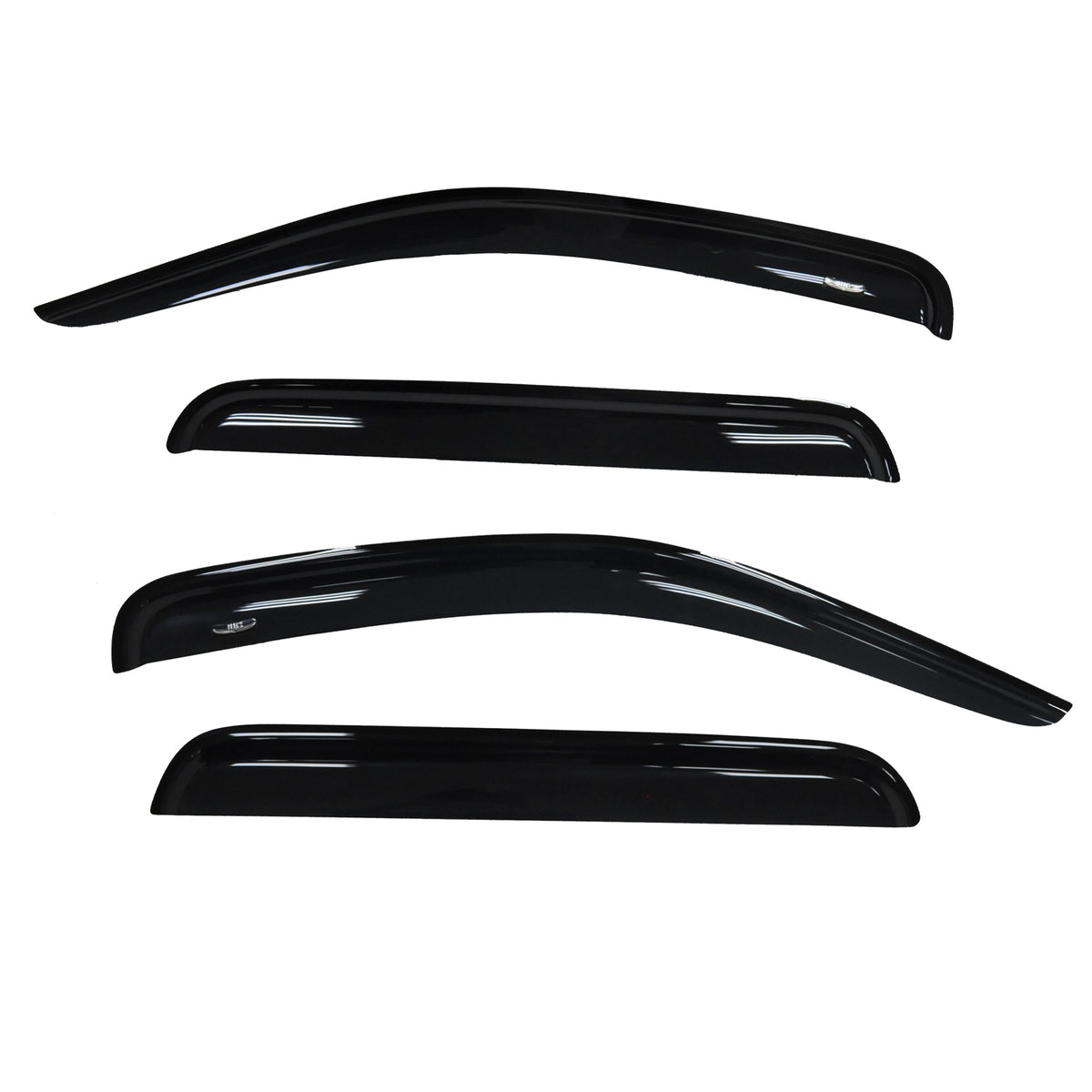 TrailFX Side Window Deflector For Nissan Frontier - TrailFX Hood Protectors, Low Profile Mounting Hardware (4407H)