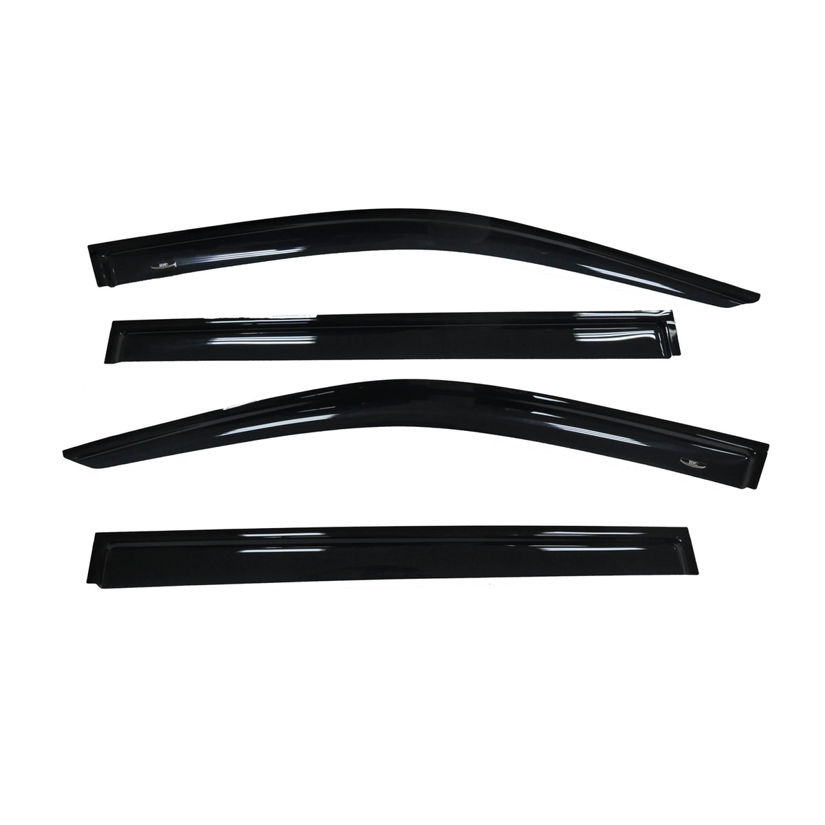 TrailFX Side Window Deflector For Toyota Highlander - TrailFX Hood Protectors, Low Profile Mounting Hardware (4427H)