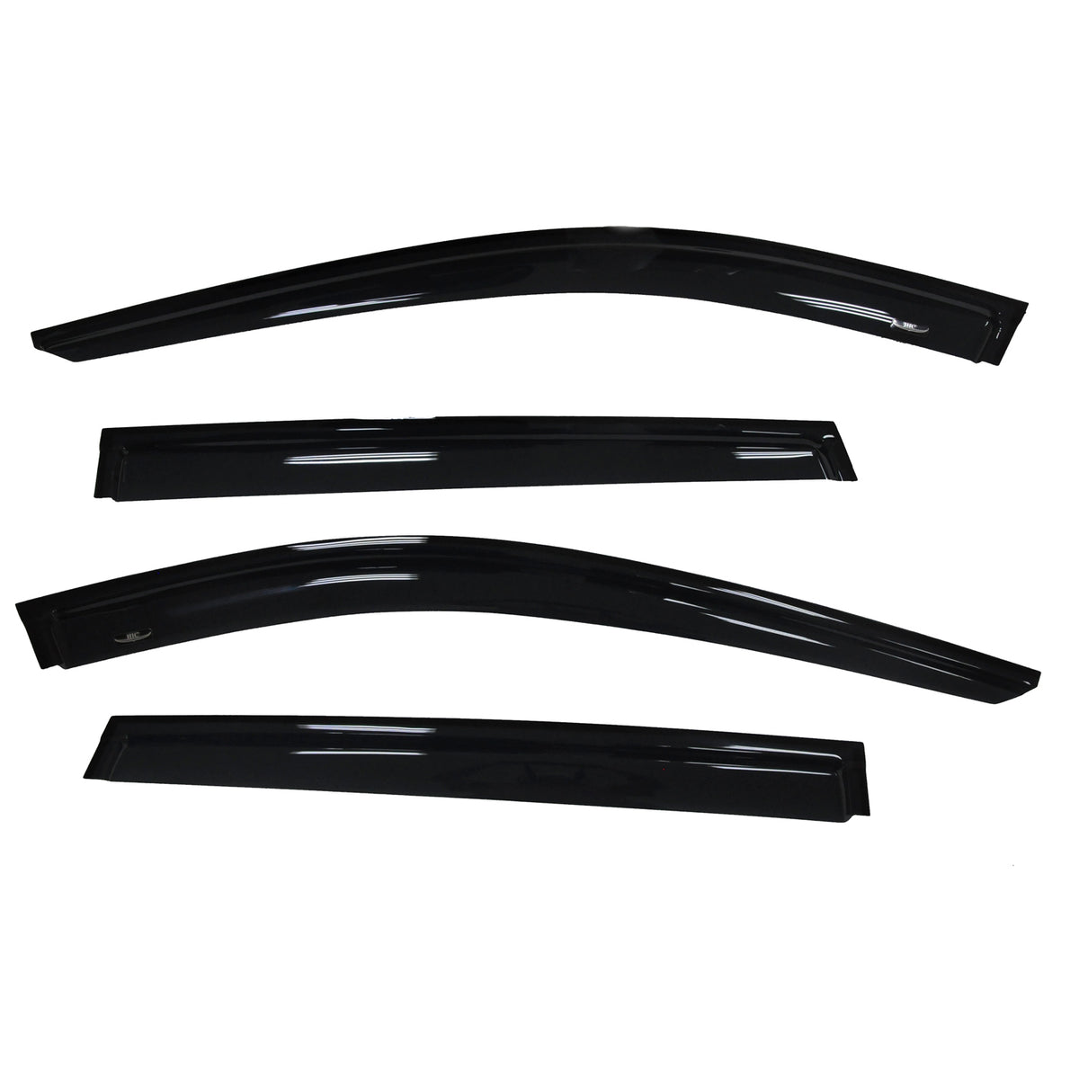 TrailFX Side Window Deflector For Nissan Rogue - TrailFX Hood Protectors, Low Profile Mounting Hardware (4827H)