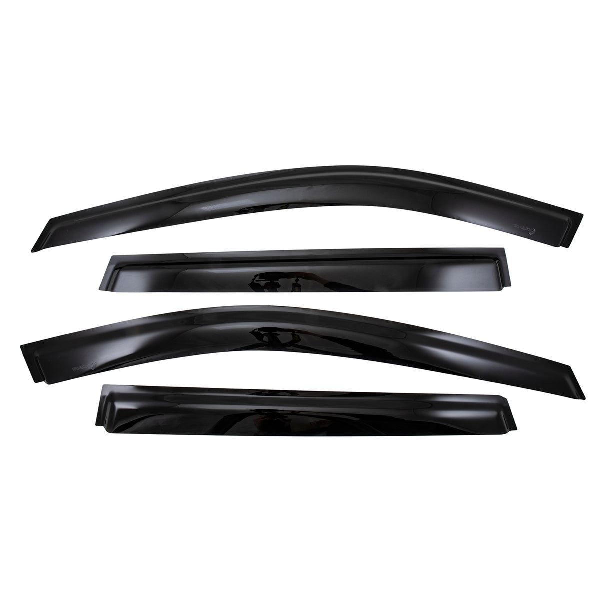 TrailFX Side Window Deflector For Nissan Rogue - Low Profile, Set of 4 (4902H)