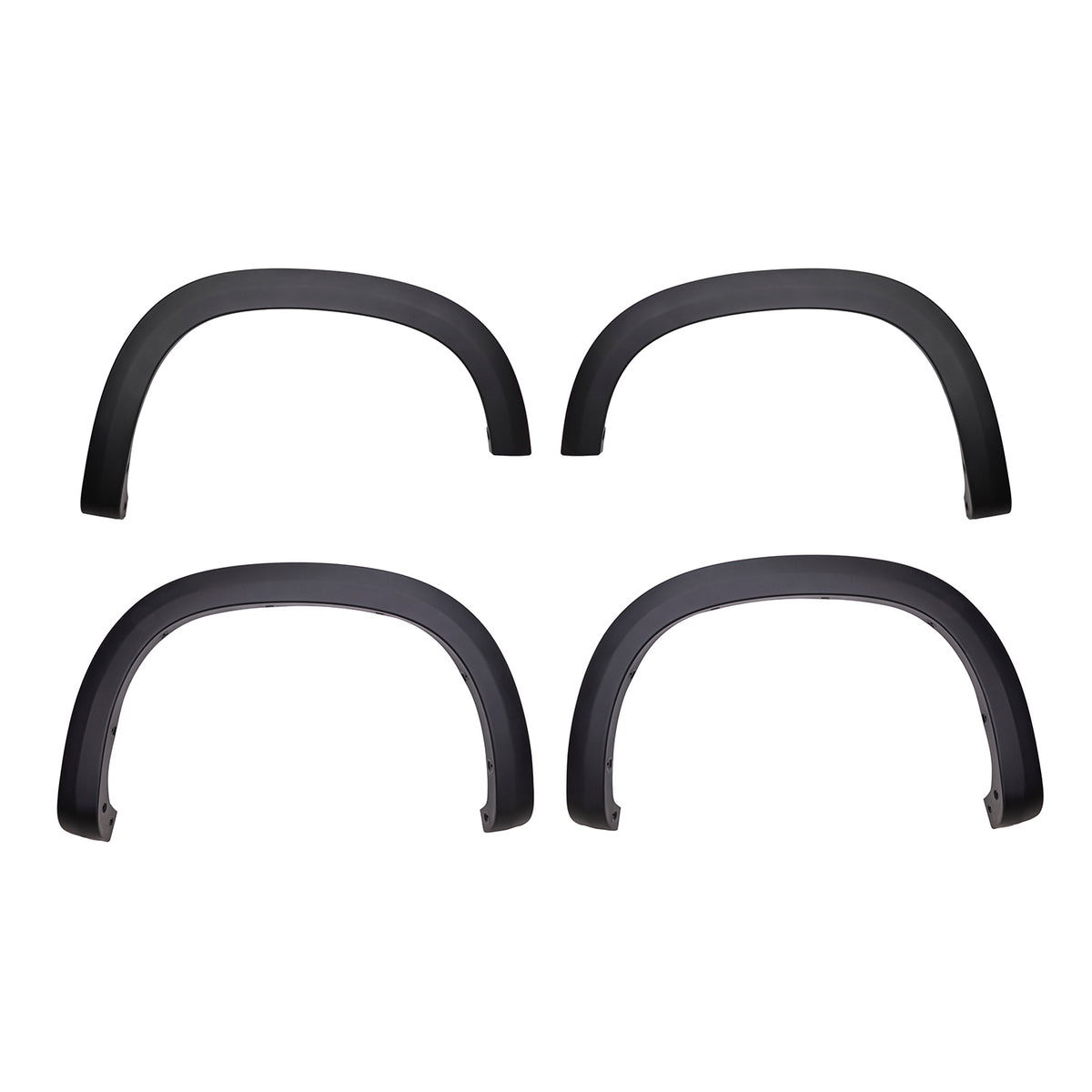 TrailFX Fender Flare For Chevrolet Silverado 1500 - Black Smooth Paintable Finish, Extended Tire Coverage, With (TFC3005OE)