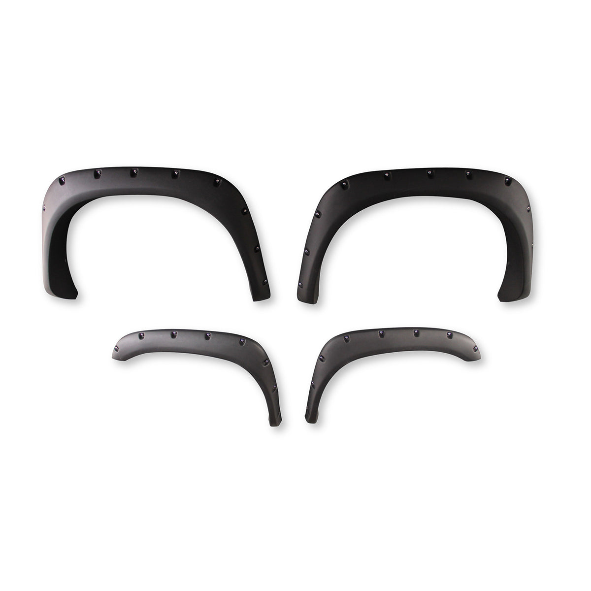 TrailFX Fender Flare For Dodge Ram 1500, Dodge Ram 2500, Dodge Ram 3500 - Injected Polypropylene, With Polished Stainless And Black (TFD3001S)