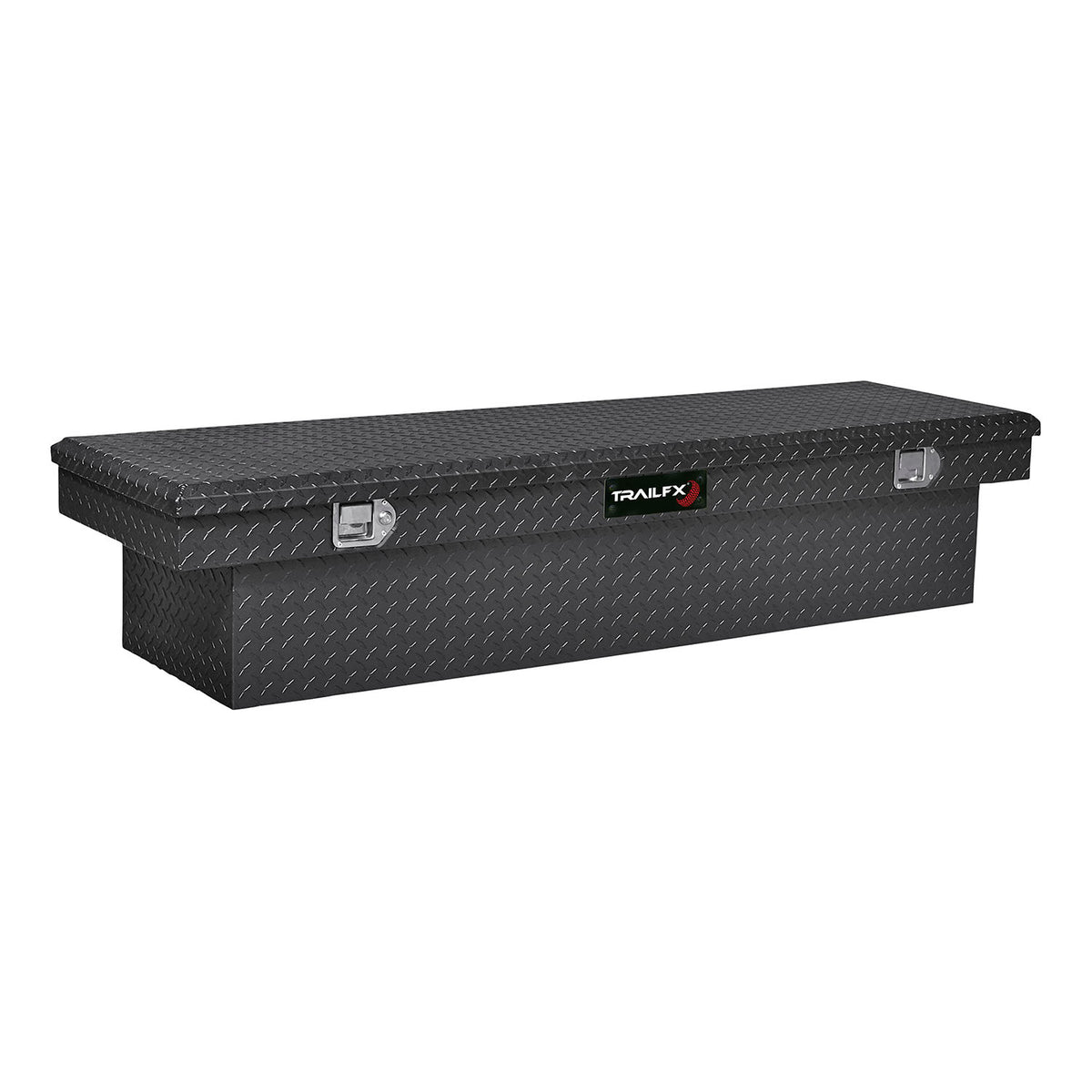 TrailFX Truck Tool Box For Dodge, Ford, Ram Trucks - Crossover Standard Single Lid With Struts Powder Coated (110722)