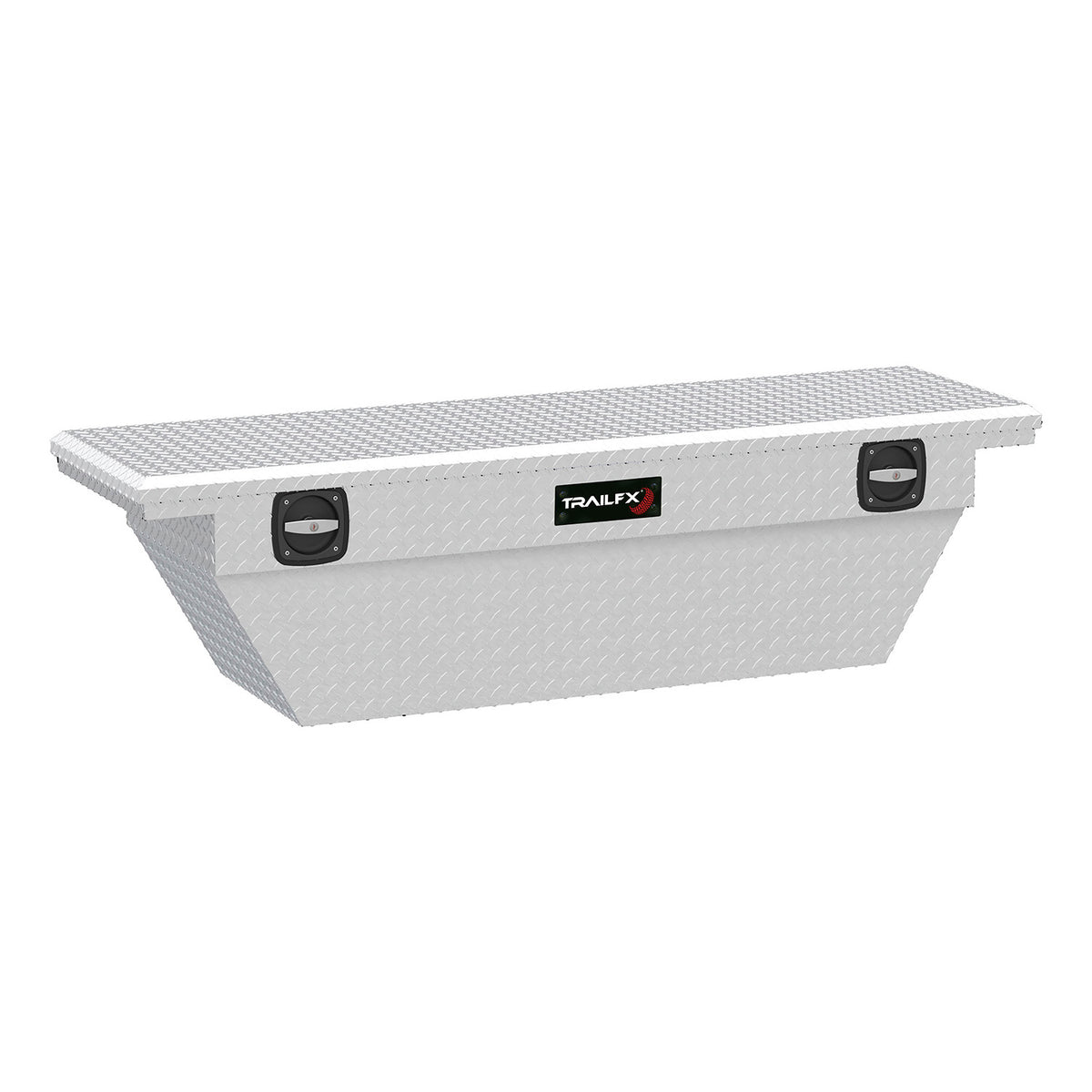 TrailFX Truck Tool Box - Crossover Deep Angled Low Profile Single Lid Diamond Tread (121691C)