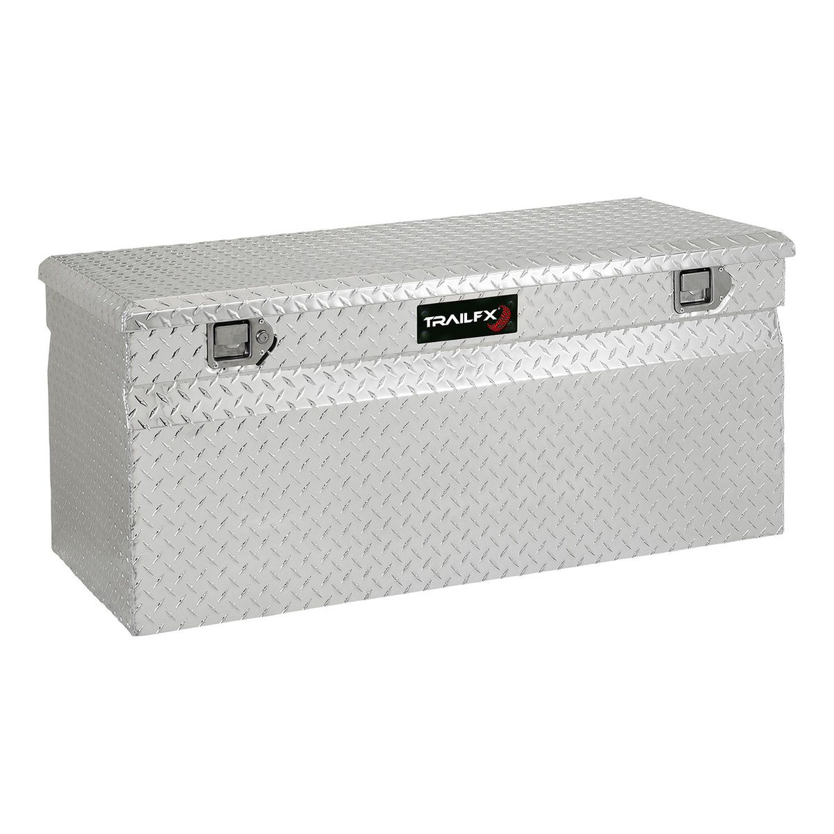 TrailFX Truck Tool Box - Chest Single Lid With Struts Diamond Tread Bright Polished (151601)