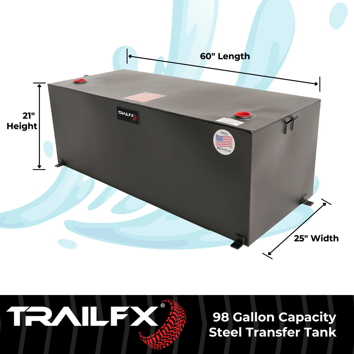 TrailFX Liquid Transfer Tank - Not DOT Approved For Transport Of Flammable Liquids (21098SB)