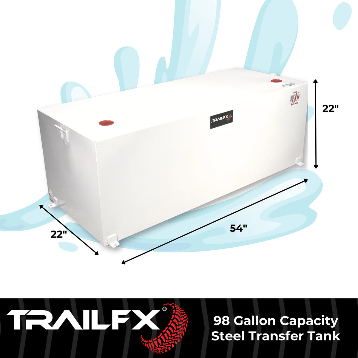 TrailFX Liquid Transfer Tank - Not DOT Approved For Transport Of Flammable Liquids (21098SW)
