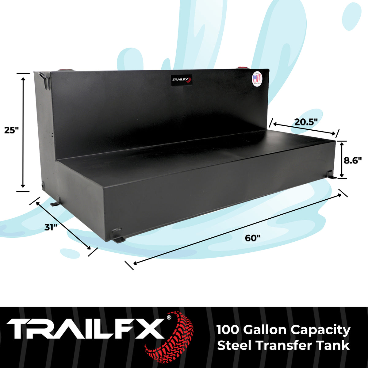 TrailFX Liquid Transfer Tank - Not DOT Approved For Transport Of Flammable Liquids (21110SB)