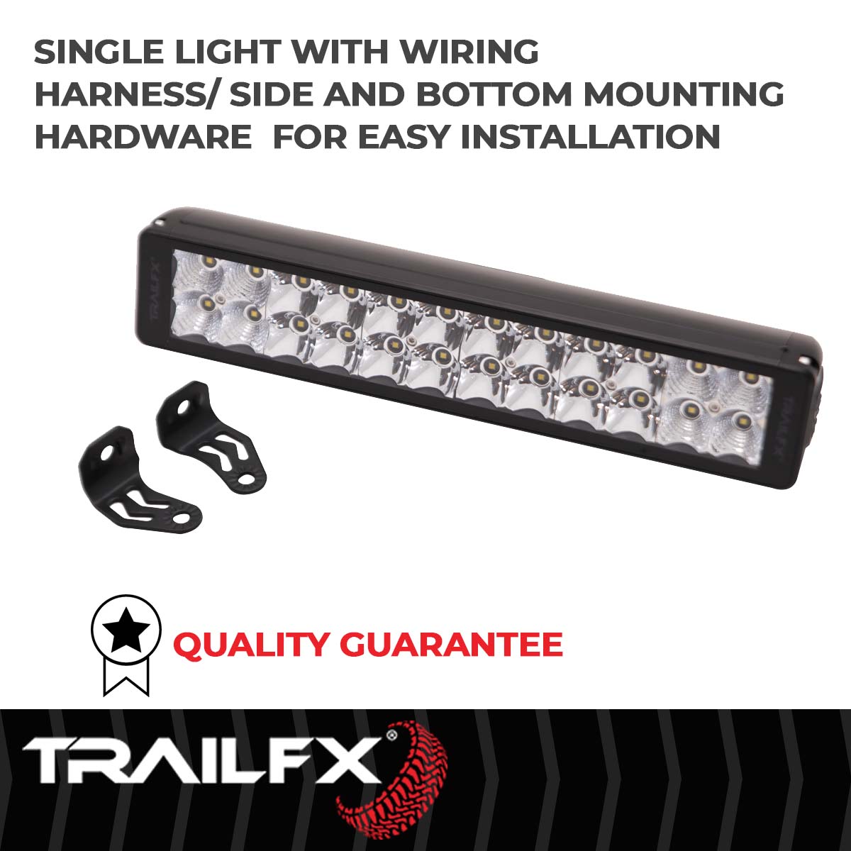 TrailFX Light Bar - 10800 Raw/ 4700 Effective Lumens, 24 Clear OSRAM LED 3 Watt (12DRSCM)
