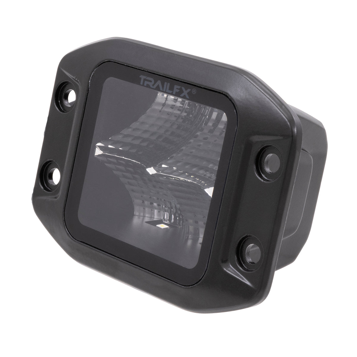 TrailFX Driving Light - 3 Inch Square, 40 Watt Blubs Amp Draw 3.4 AMP At 12 Volts (2X2FMBKF2)