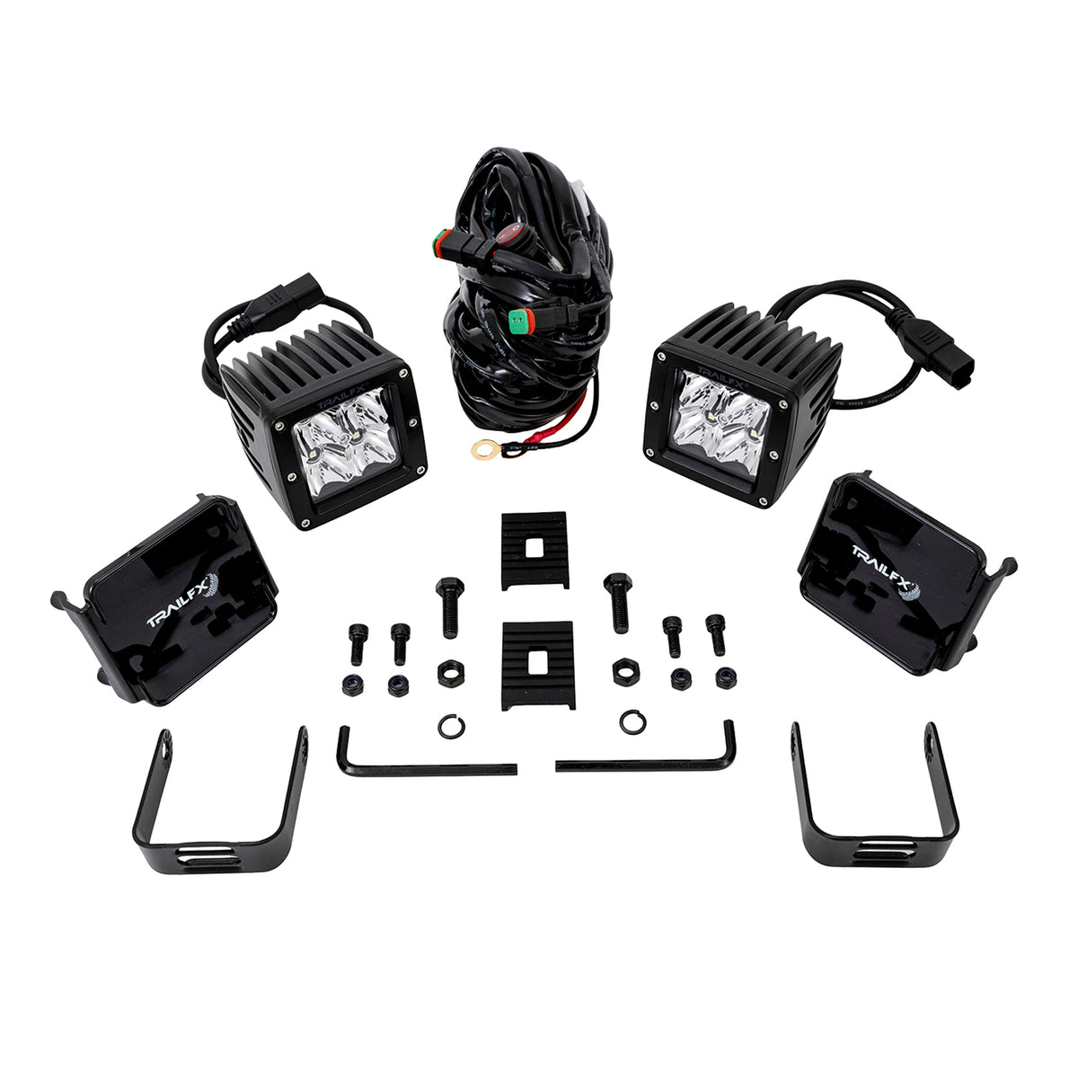 TrailFX Driving Light - 3 Inch Square, 20 Watt Blubs Amp Draw 1.2 AMP At 12 Volts (2X2S2)