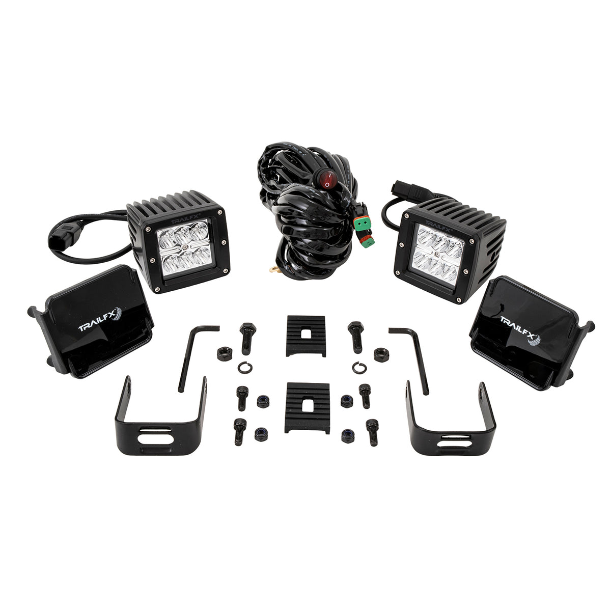 TrailFX Driving Light - 3 Inch Square, 20 Watt Blubs Amp Draw 1.4 AMP At 12 Volts (3X2S2)