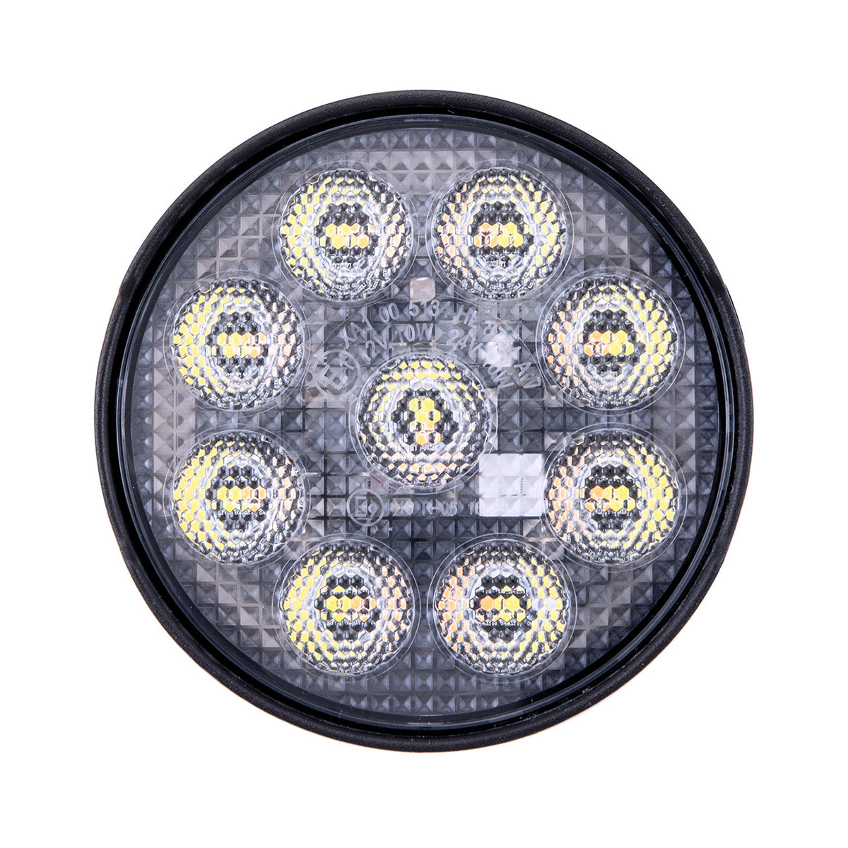 TrailFX Work Light - White Light with Amber Flashing Option, Pedestal Mount, 45 (4RNDWLAMF1)
