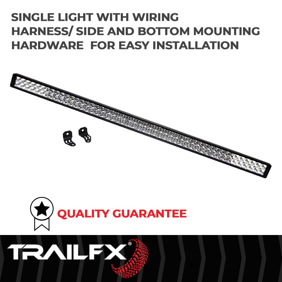 TrailFX Light Bar - 8 Degree Spot/ 90 Degree Flood Beam Combination, 25920 Raw/ (50DRSCM)