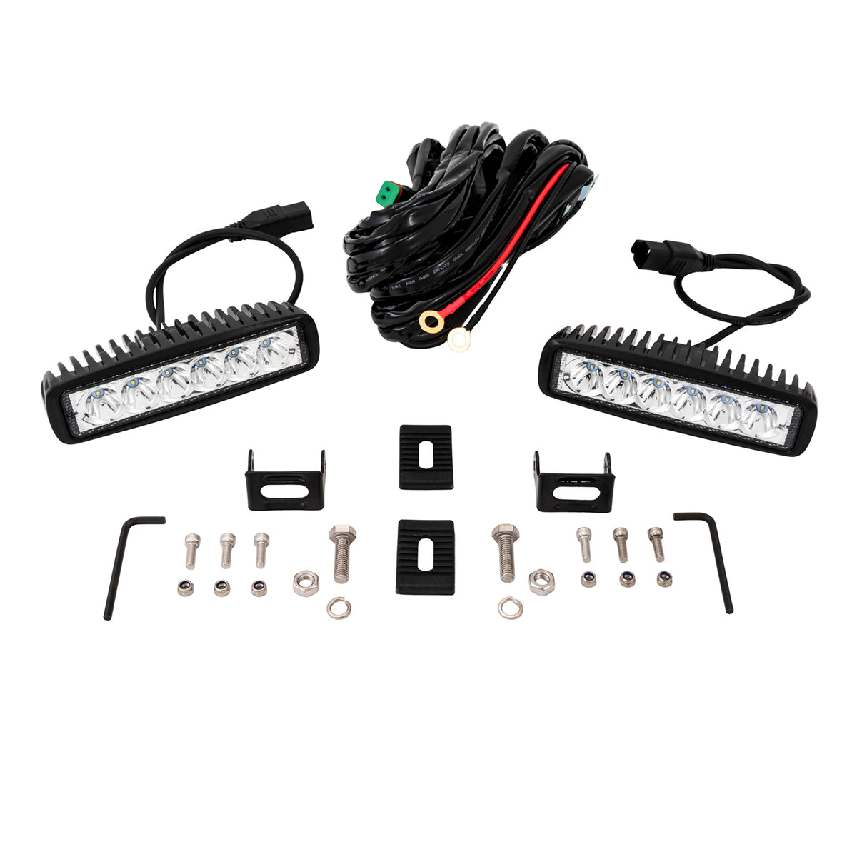 TrailFX Work Light - Pedestal Mount, 18 Watts, 25 Degree Spot Beam, 2520 Raw/ (6SRUTLS2)