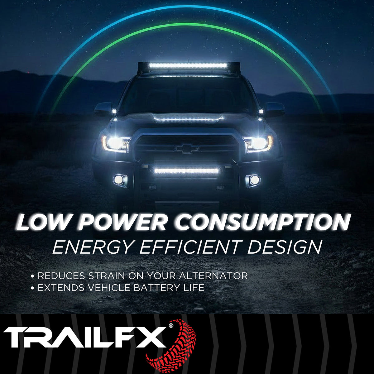 TrailFX Driving Light - 7 Inch Round, 80 Watt Blubs Amp Draw 3.38 AMP At 12 Volts (7RNDF2)