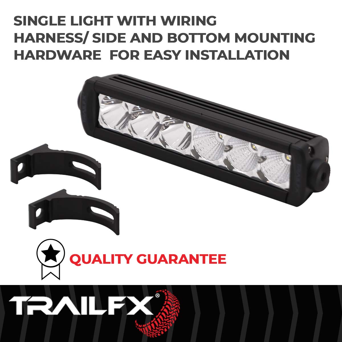 TrailFX Light Bar - 8 Degree Spot/ 90 Degree Flood Beam Combination, 3600 Raw/ (9SRSCM)