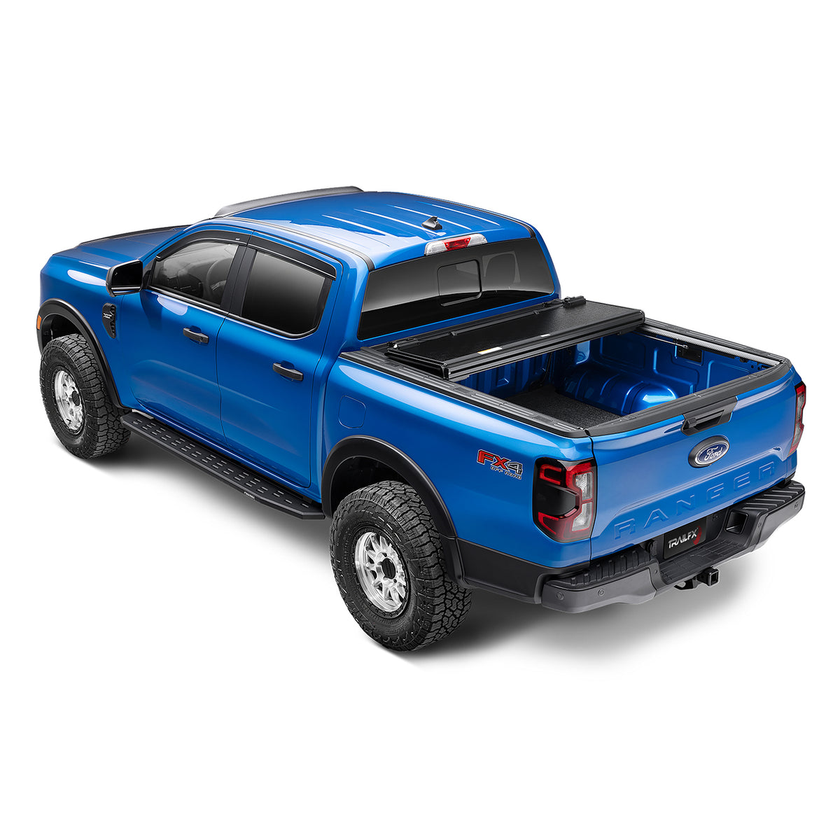 TrailFX Tonneau Cover For Ford Maverick - 3 Folds/ 3 Panels, 3 Riding Positions, Lockable, Gloss (TFX8002)